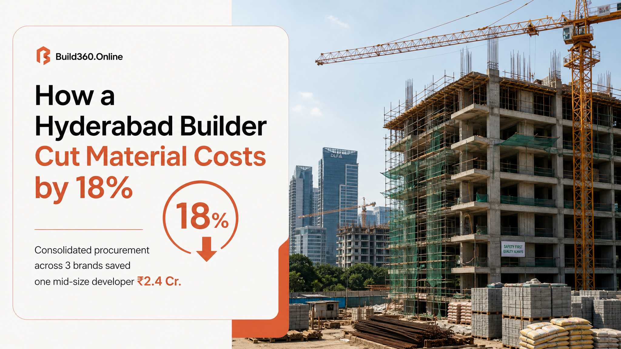 How a Hyderabad Builder Cut Material Costs by 18%